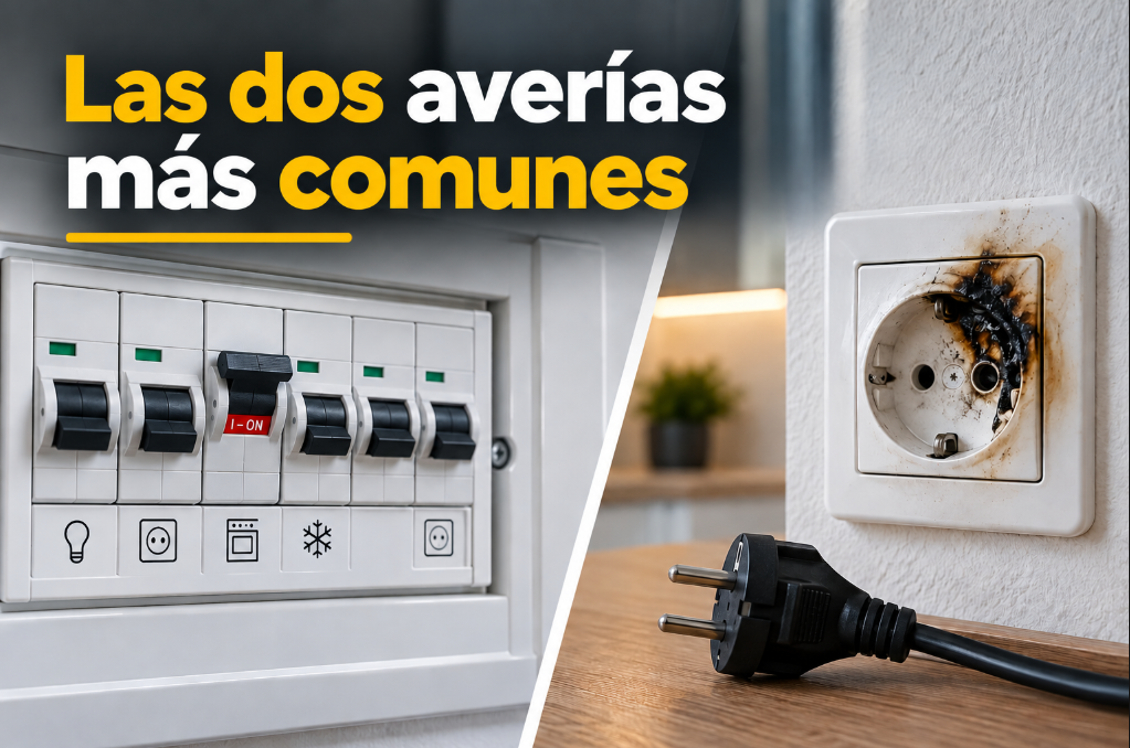 Las dos averías eléctricas más comunes en una vivienda
