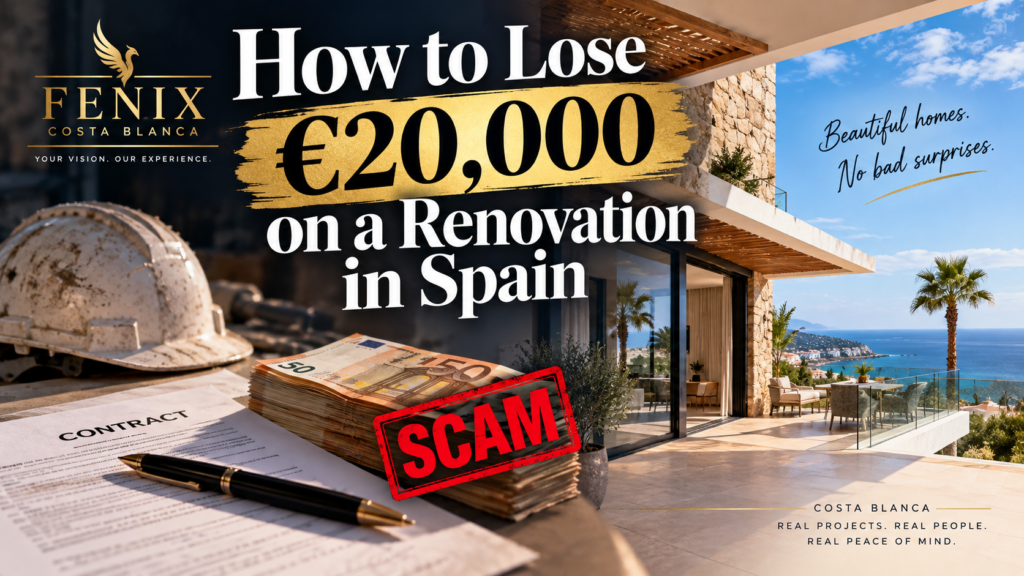 How to Lose €20,000 on a Renovation in Spain – A True Costa Blanca Story